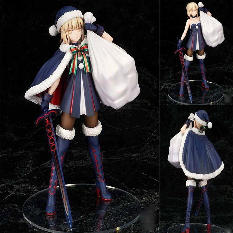 

Fate/Grand Order saber Action Model figure 23cm Anime 1/7 scale Christmas version Jeanne D Arc PVC toy gift