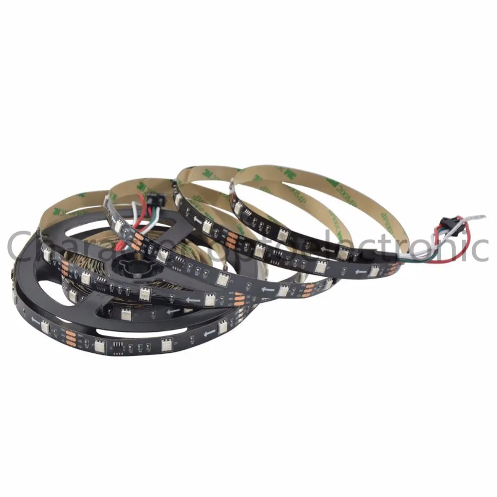 DC12V WS2811 5050 SMD RGB Strip Addressable 30/60leds/m Led Pixels External 1 ic control 3 Leds 5m/roll waterproof IP67/IP30