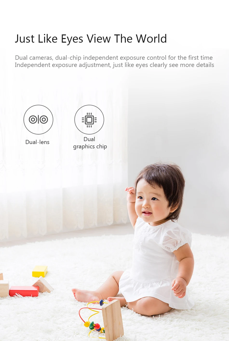 Xiaomi Hualai Xiaofang 1080P Dual Lens Panoramic View Smart WIFI IP Camera Xiaomi Smart Home