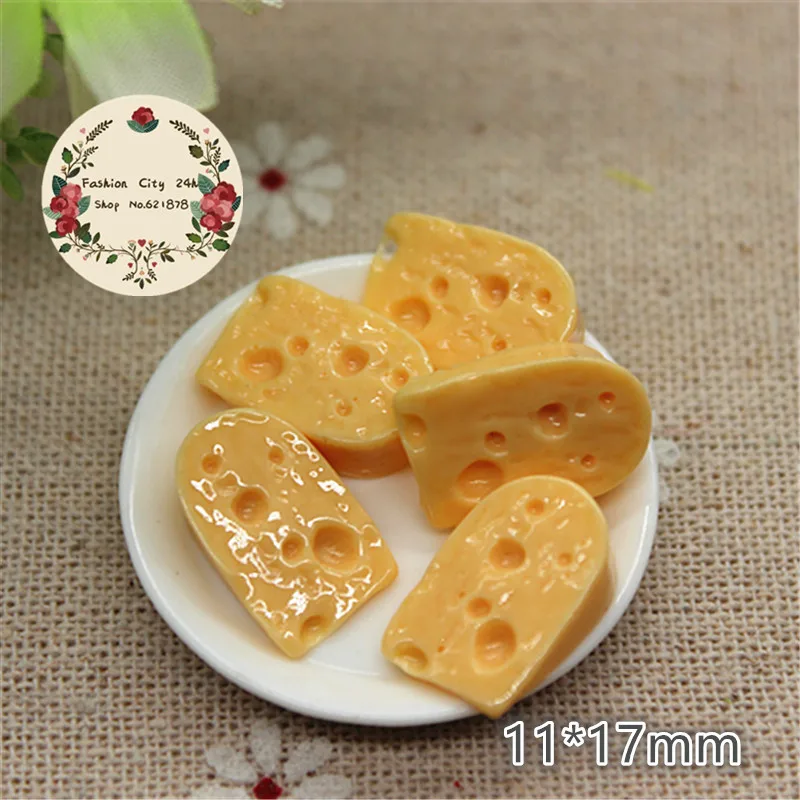 tiny figurines 20pcs Cute 3D Simulation Cheese Resin Miniature Food Art Supply DIY Decorative Craft Scrapbooking Accessories Figurines & Miniatures classic