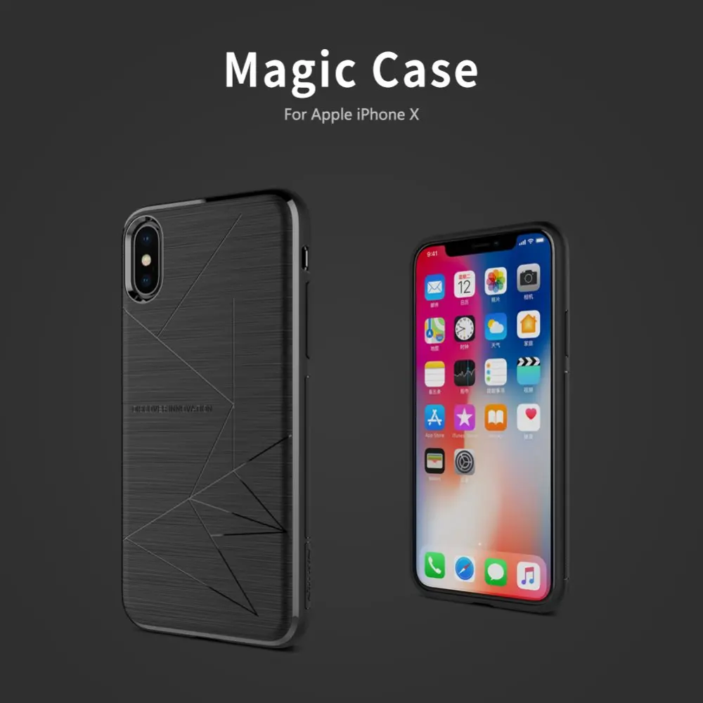 NILLKIN Magic Case For Apple iPhone Xs 10 iPhone10 iPhoneX Cover QI