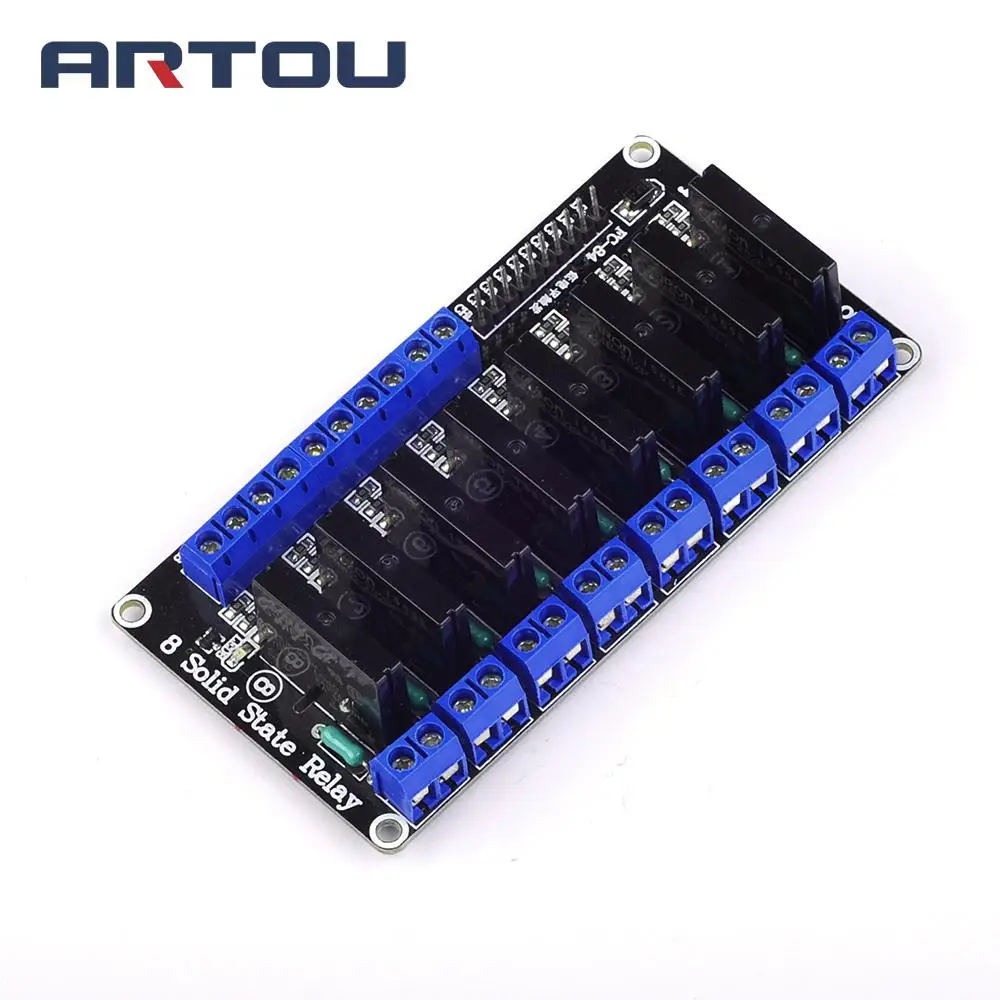 

1PCS 5V 8 Channel Low Level Trigger Solid State Relay Module Fuse
