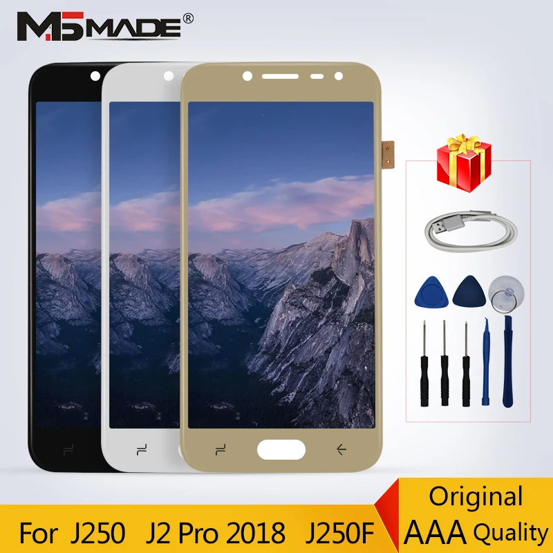 

Origianl LCDs For Samsung Galaxy J2 Pro 2018 J250 J250F J250H J250M J250F/DS Display Touch Screen Digitizer Replacement Parts