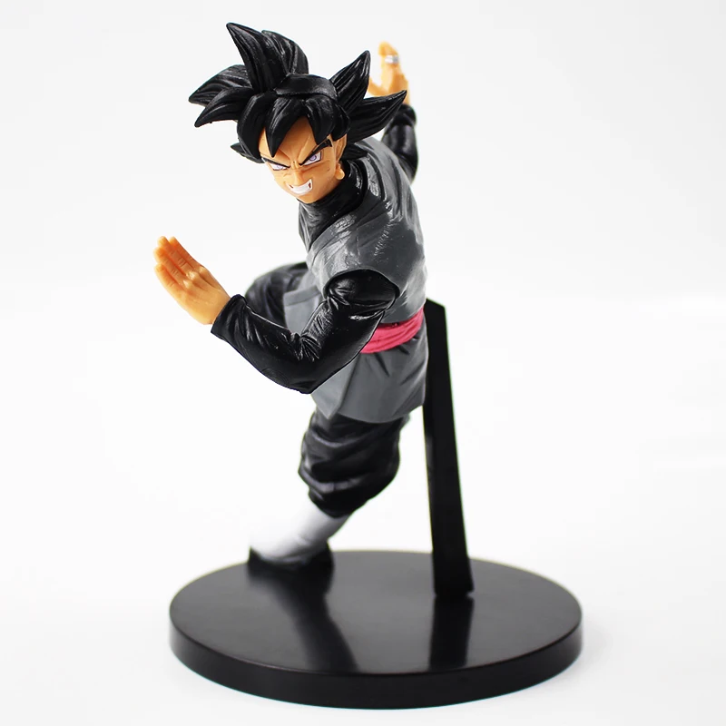 

Dragon Ball Z Goku Super Saiyan Gogeta Black Hair Action Figure Gohan Father Chocolate DBZ Model Toy 20cm