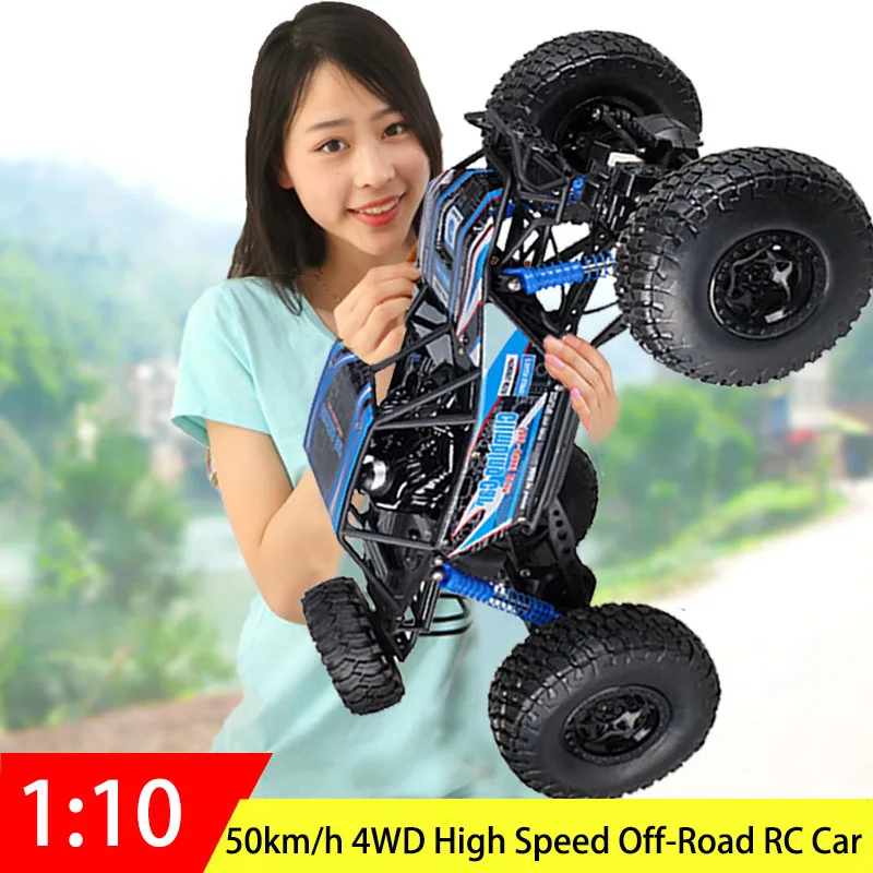 

50km/h 48CM Hot super large racing 2.4Ghz RC Car 1:10 Scale all Terrain 4WD driving big foot RC Car rock climber off road car