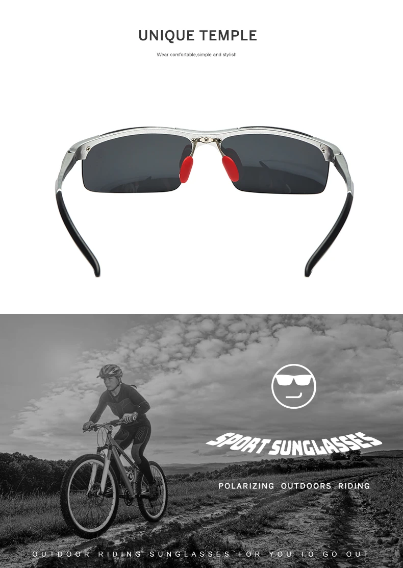 2019 Mens Polarized Sunglasses for Sports,Outdoor Driving Sunglasses Men,Metal Frame Sun Glasses gafas de sol hombre (3)