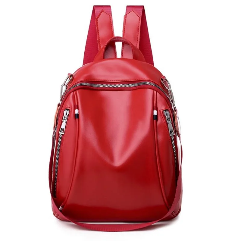 

High quality Women Leather Backpack Anti-Theft Casual School For Teenager Girls Large Capacity Multifunction Travel Backpacks