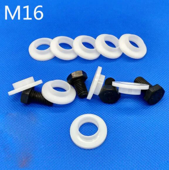 

50pcs M16 ID 30mm OD Nylon washers T-type insulation gasket nylon plastic Transistor gaskets Concave step