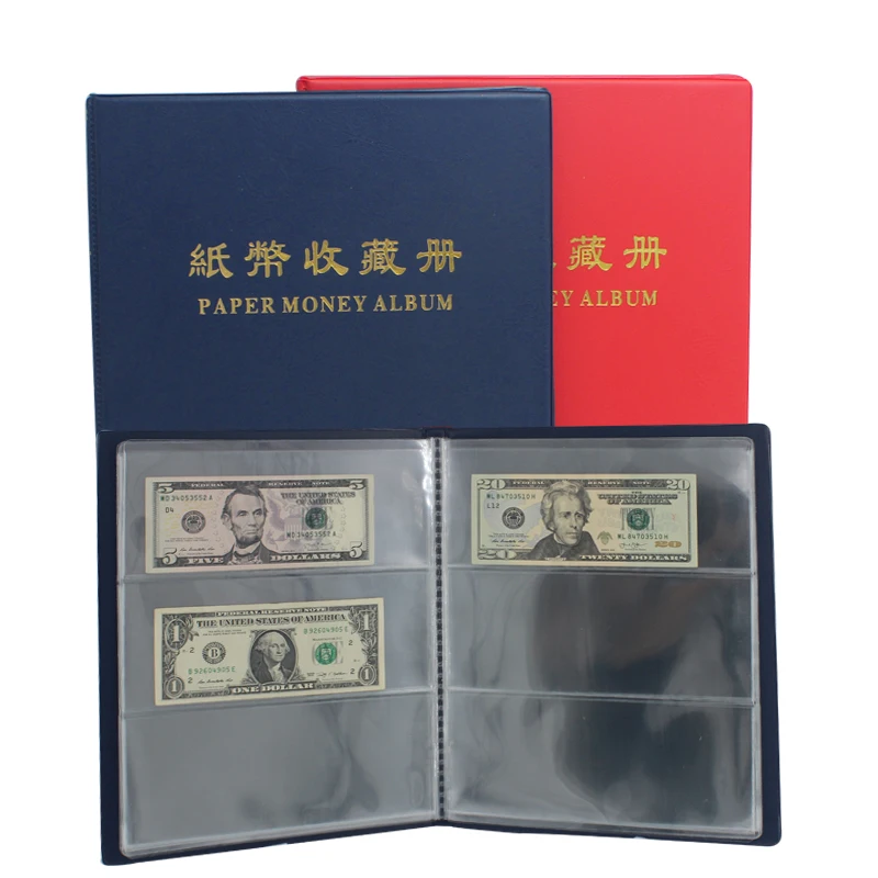 

Transparent Dustproof Paper Money Collector 20 pages World Paper Money Album Paper Money Collecting Organizer