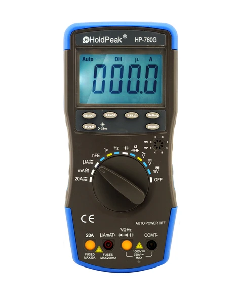 HoldPeak HP 760G 1000Volt & 20Ampere Auto Ranging Digital