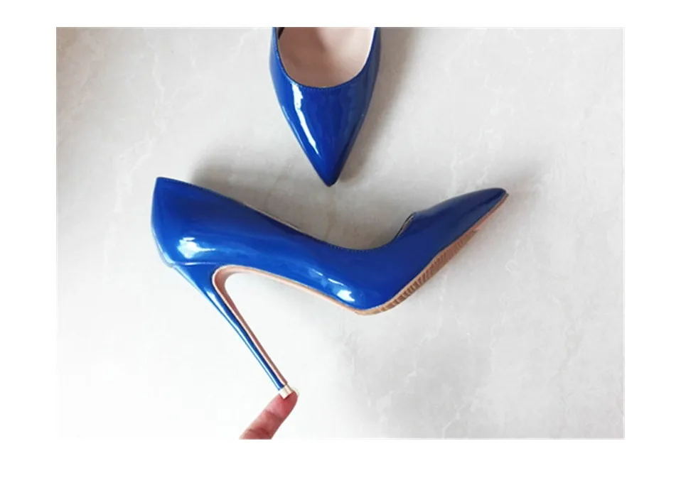Женские туфли-лодочки; обувь синего цвета на каблуке 12 см; B-0056-this для продвижения монет и купонов; нельзя изменить размер; высота каблука и цвет
