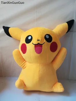 

large 38 cm lovely pikachu plush toy soft doll throw pillow Christmas gift b1435