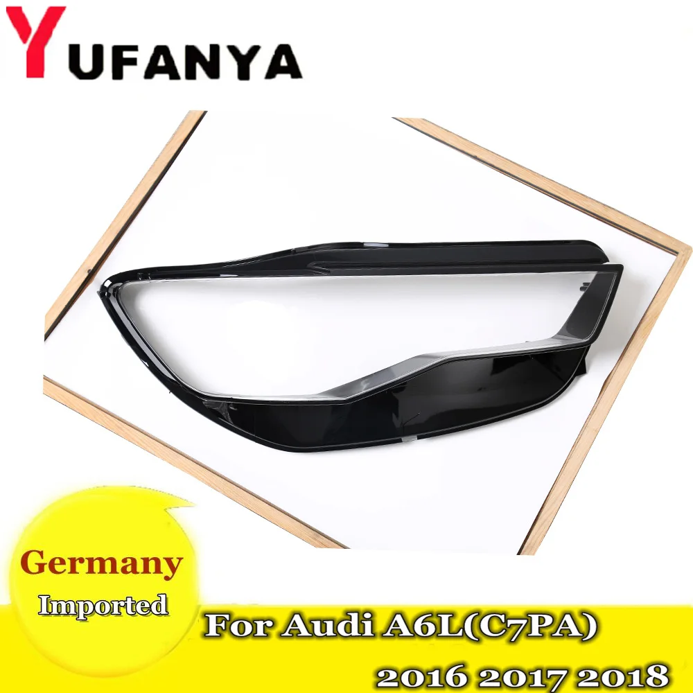 

Left Right Car Headlight Headlamp Fog Light Clear Lens Light Covers Case for Audi A6L(C7PA) 2016 2017 2018 headlight retrofit