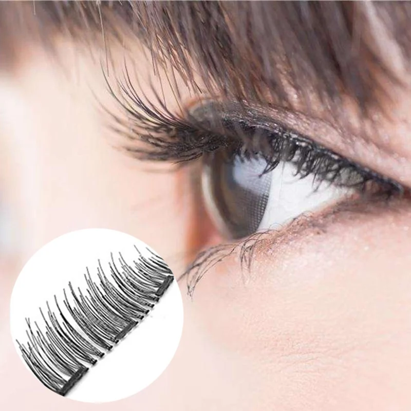 False Eyelashes Natural 3 Set Natural Long Wearing