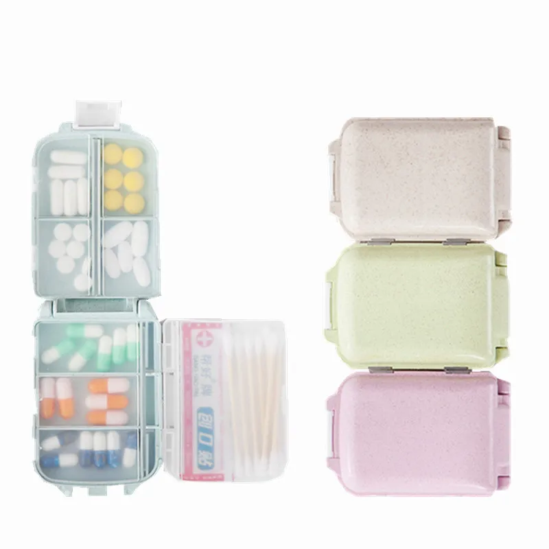 

Portable Travel Medicine Box 7-day High Capacity 3 layer Folding Vitamin medicina Drug Pill Box Home Holder Container Organizer