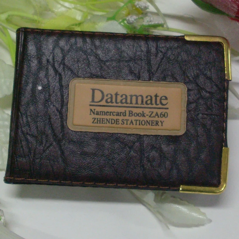 Senior leather business card book of this datamate business card 60