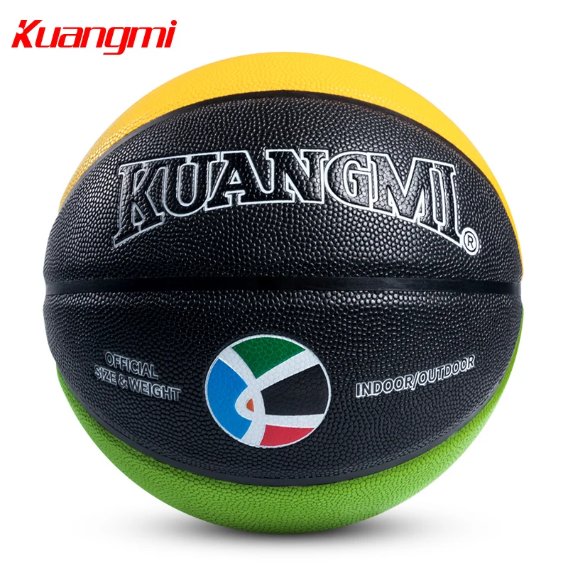 

Kuangmi Size 7 6 5 4 3 PU leather Basketball Suitable for adult child Basketball Ball Indoor Outdoor Best gift