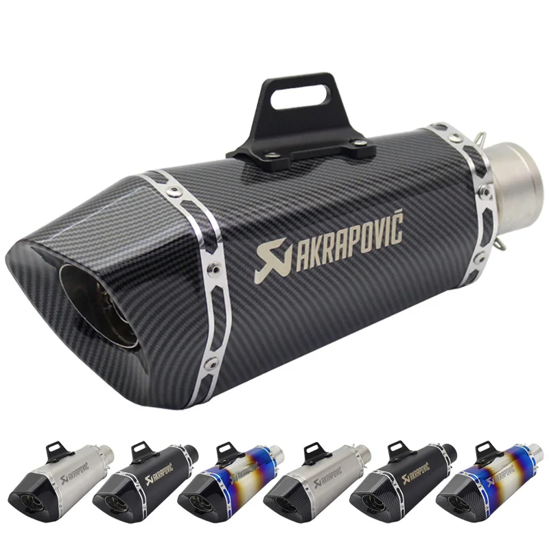

Inlet 51mm Akrapovic Exhaust Pipe Muffler Motorcycle Stainless Steel Motorbike Modified Muffler Pipe Escape Moto Slip On