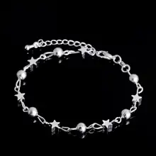 Новые горячие серьги с матовыми шариками браслеты со звездами для женщин ювелирные изделия из стерлингового серебра 925 пробы вечерние браслеты для девочек Pulseras Bileklik SAB5