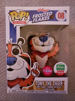 

Exclusive 2000pcs Funko pop Flocked Official Ad Icons Tony the Tiger Vinyl Action Figure Collectible Model Toy with Original Box
