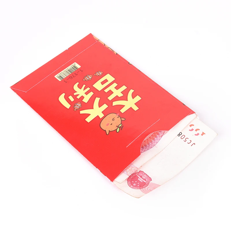6 шт./компл. китайский красный конверт с изображением животных заполните деньги традиции Hongbao Новый год красный повезло деньги сумка