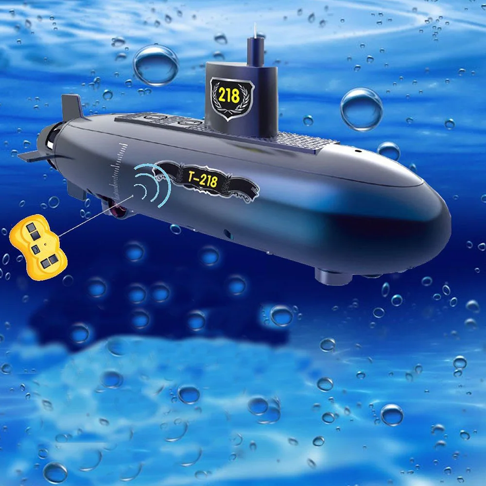 Электрическая радиоуправляемая подводная лодка 2,4 ГГц 6CH беспроводной пульт дистанционного управления лодки Раннее детство образование головоломка Интерактивная DIY игрушка подарок для ребенка - Цвет: Cobalt Blue
