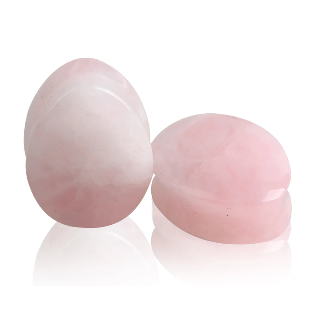 Каплевидные розовый кварц/Аметист/Amazon камень уха датчик туннели Вилки