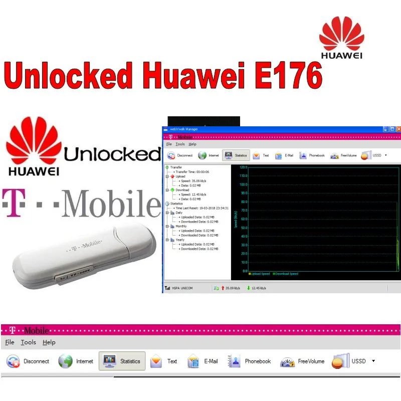 Много 2 шт. Huawei E176 7.2 Мбит/с USB HSDPA 3G Беспроводной модем Бесплатная доставка