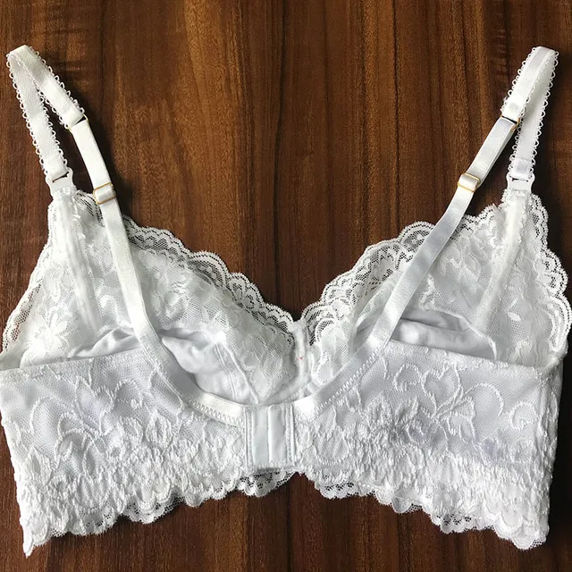 Buy 36C 36D Wire Free Front Open White Lace Maternity