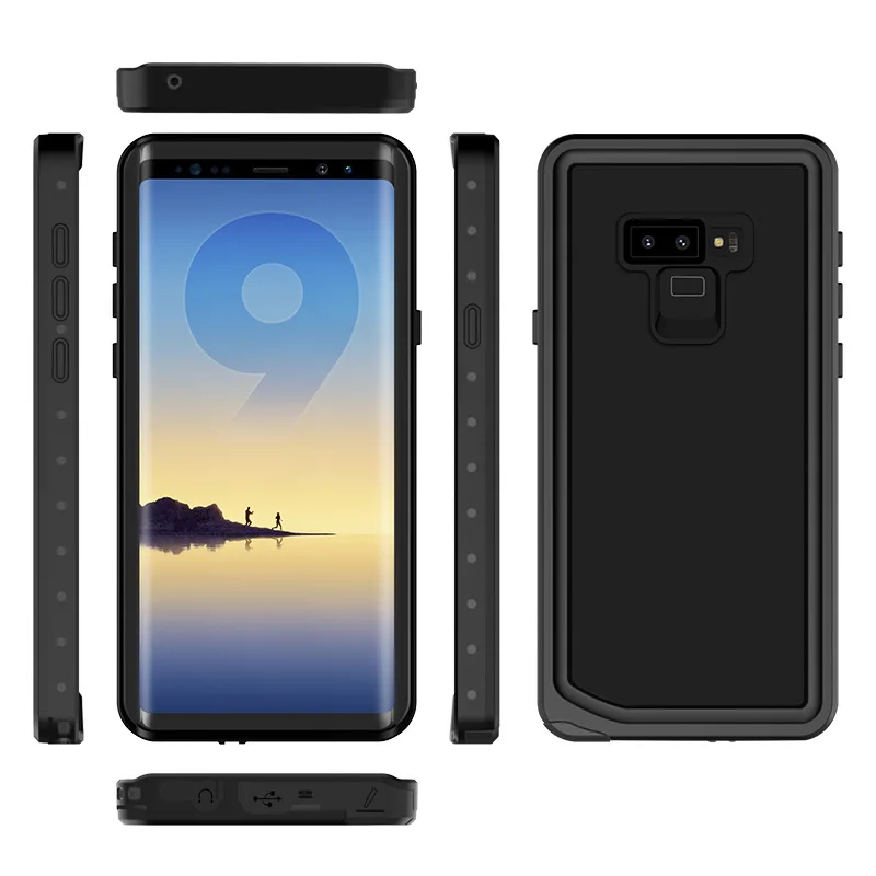 

2019 new Waterproof Case Shockproof Snowproof Dirtproof IP68 Certified Waterproof Case for Samsung Galaxy Note 9
