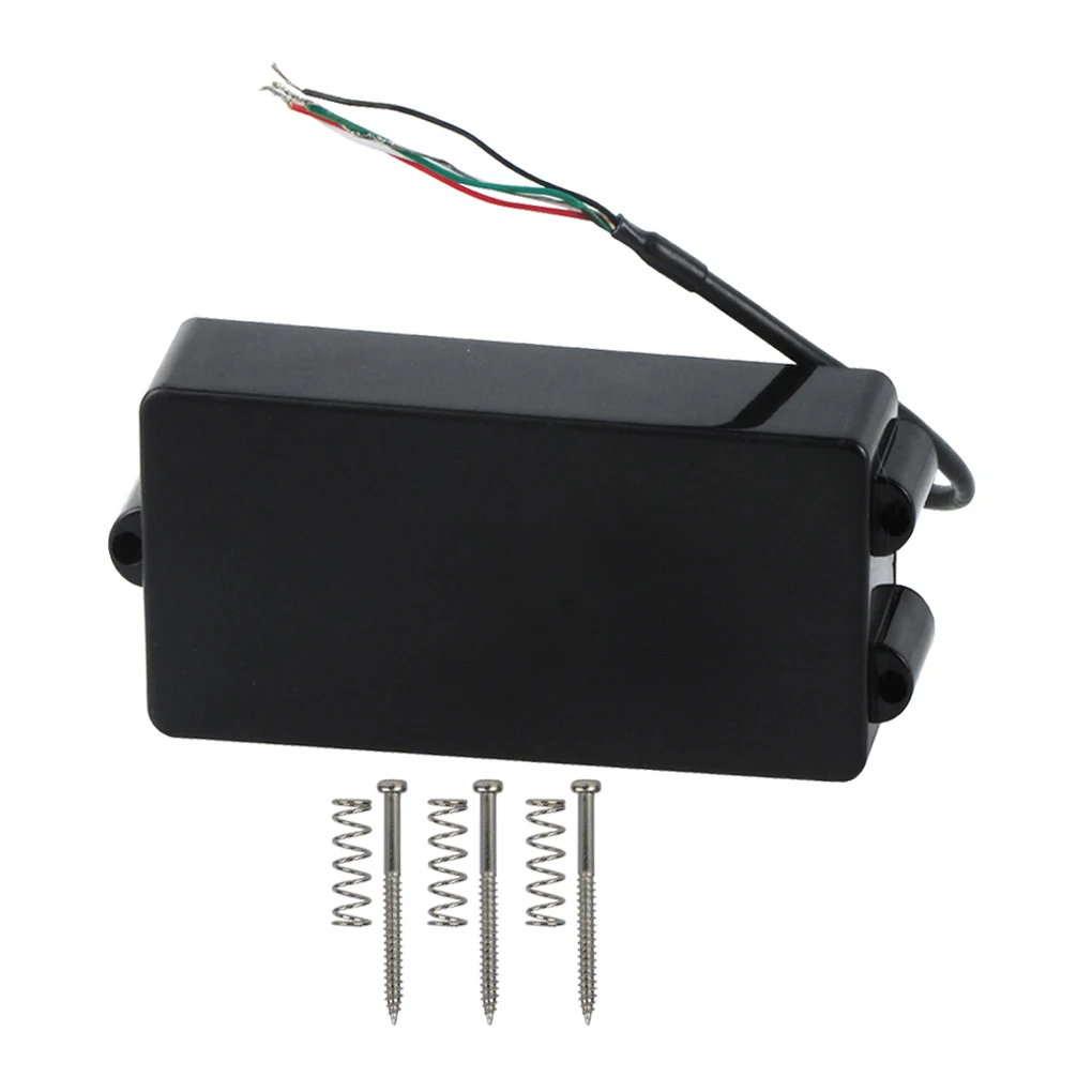

FLEOR Sealed Bass Pickup Humbucker Pickup Ceramic Magnet 4 Wires for Music Man MM 4 String Bass Parts