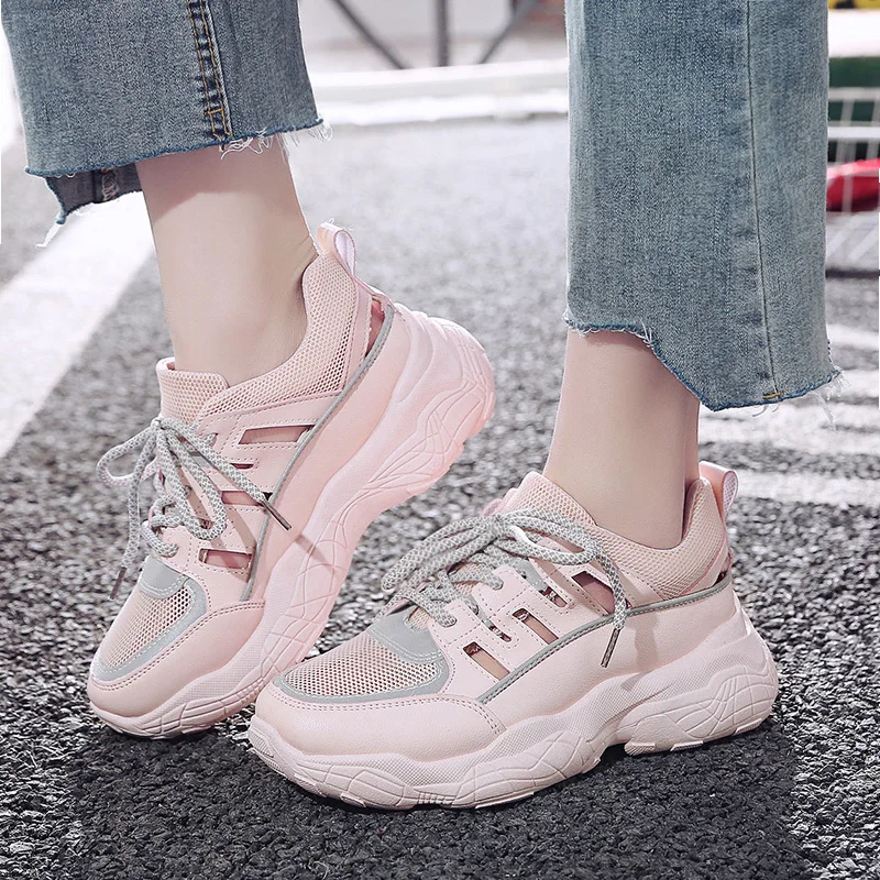 

GYP Women's sneakers 2019 summer student net increase versatile breathable running shoes Outdoor Jogging zapatillas mujer M1-06