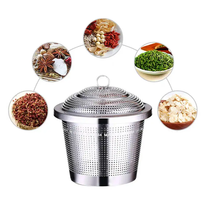 Premium Stainless Steel Tea Ball Strainer 3 Size With Micro Perforated