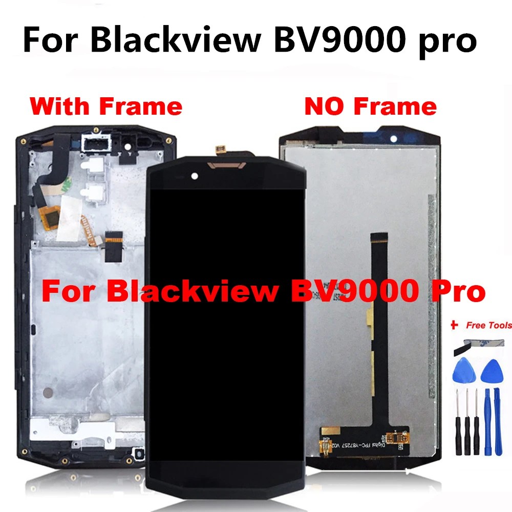 For Blackview BV9000 pro LCD Display Touch Screen Assembly With Frame