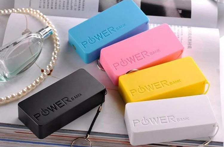 real 2600mAh USB External Backup Battery Power Bank  External Perfume Portable Battery powerbank with retail package