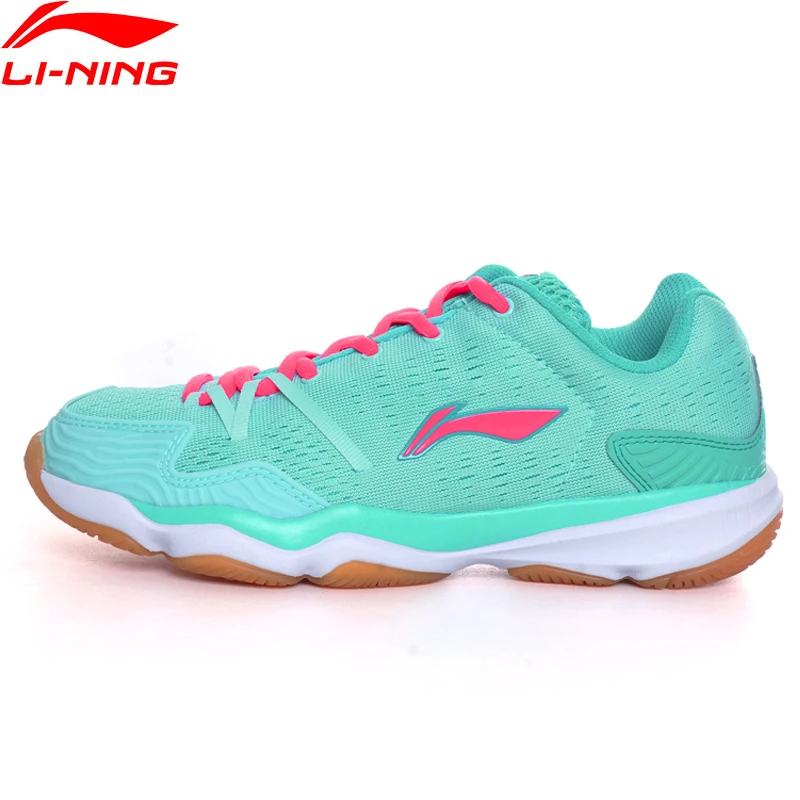 (Клиренс) Li Ning женская обувь для бадминтона текстильные дышащие кроссовки с