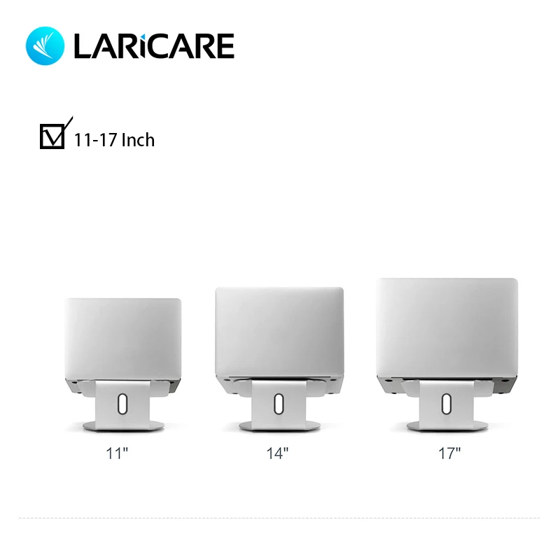 Подставка для ноутбука LARICARE из алюминиевого сплава Mac. Рабочий стол с вращением