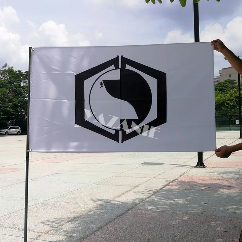 YAZANIE 60*250 см/80*320 см/100*400 см/120*480 см любой размер пользовательский флаг логотип компании полиэстер односторонние флаги и баннеры
