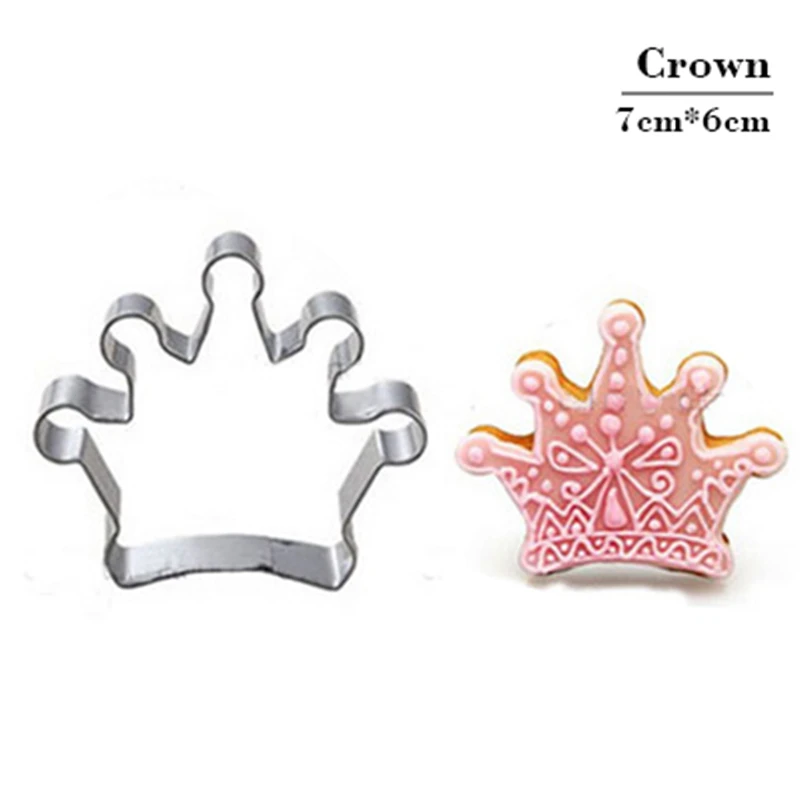 

Crown Diamond Cookie Tools Cake Stencil Kitchen Cupcake Decoration Template Mold Cookie Coffee Stencil Mold Baking