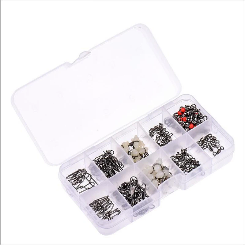 

LEO100/lots of various fishing connectors mix and match tackle boxes