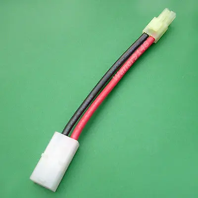 

20 x 10cm Large Female to Small Male AEG Tamiya plug 14AWG Silicon Cable