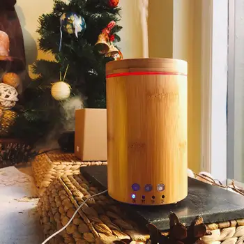 

VVPEC 150ml Real Bamboo Aromatherapy diffusers humidifiers Essential Oils Aroma Diffuser Humidifier Aromatherapy For House