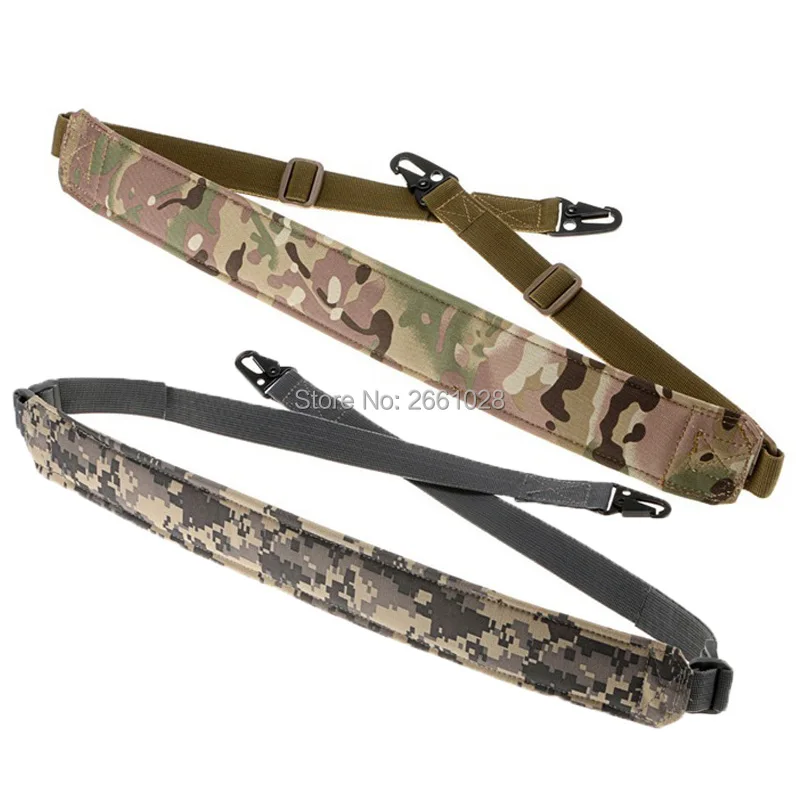 

Tactical Quick Adjustable Two 2 Point Rifle Sling Strap Army Hunting Bungee Airsoft Quick Detach Protective Safety Gun Strap