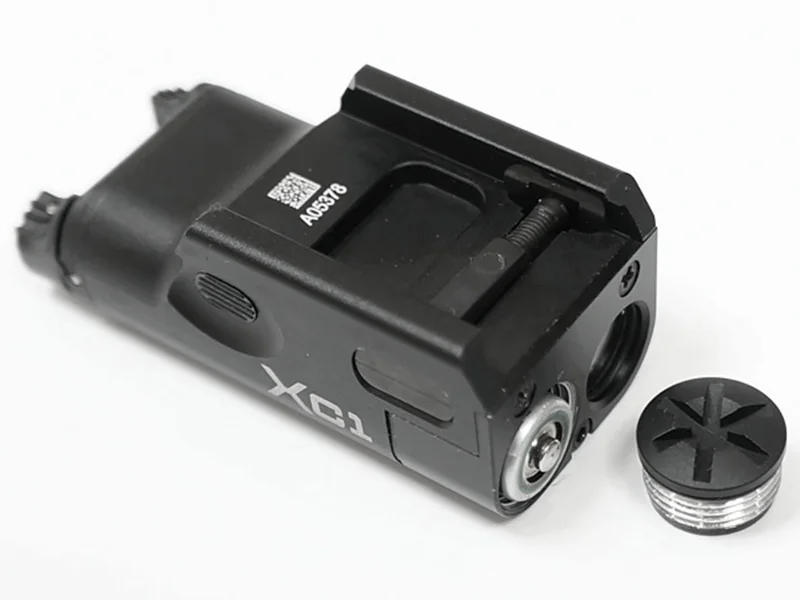 Tactical Ultra Light Compact Pistol Revólver Lanterna Paintball Airsoft Militar Caça Luz Arma Cqc Xc1 9 Luzes de armas