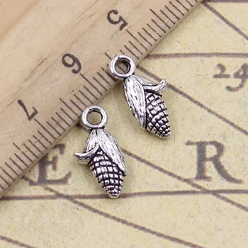 

20pcs/lot Charms Corn On The Cob Ears 15x12mm Tibetan Pendants Antique Jewelry Making DIY Handmade For Bracelet Necklace