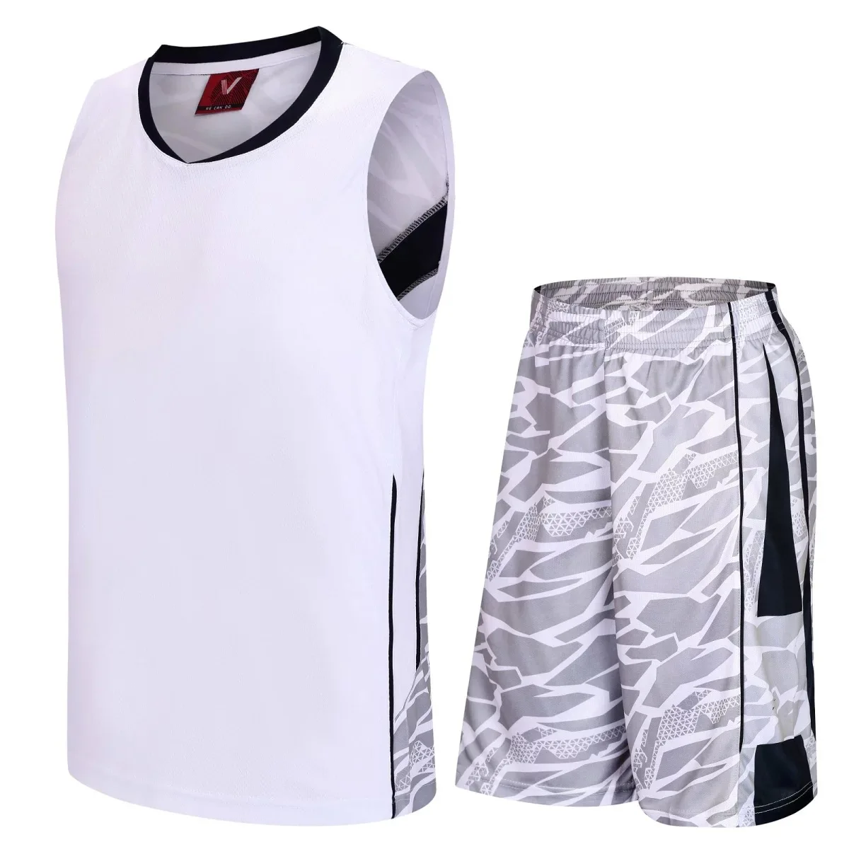 MAN Wholesale New Sleeveless custom Basketball Jersey Short Pants Suit Sets Adult Sportswear