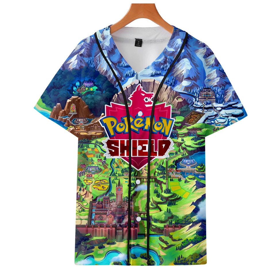 Pokemon Sword and Shield 3D Printed Baseball T shirts Women/Men Summer Short Sleeve Tshirts 2019 harajuku Streetwear Clothes