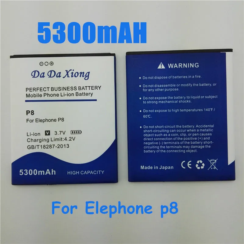 High Capacity 5300mAh For Elephone P8 Battery STAR N9000 N9000+ N9800 N3+ Phone | Мобильные телефоны и аксессуары