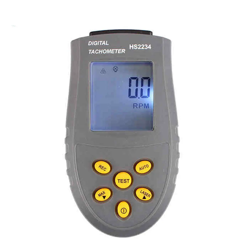 Portable Digital LCD display Laser Photoelectric Tachometer Rotation