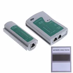 Профессиональное сетевое тестирование RJ45 RJ11 CAT5 незащищенная витая пара кабеля локальной сети тестер инструмент Новая Прямая доставка-ПК